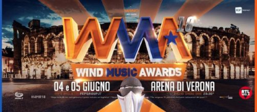 Wind Music Awards 2018: concerto con tanti artisti all'Arena di Verona, trasmesso questa sera, 5 giugno, e il 12 giugno.