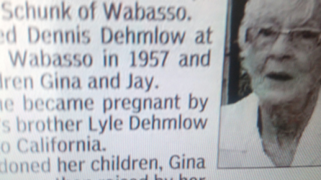 Kathleen Dehmlow la donna oggetto del brutale necrologio