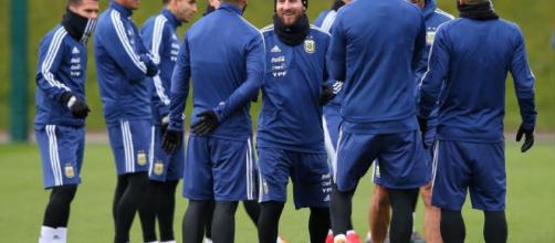 Lionel Messi ya entrena con la Selección Argentina