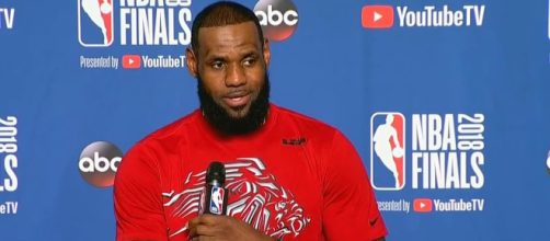 LeBron James could be headed to Los Angeles with Paul George this summer. - [Image via MSNBC / YouTube screencap]