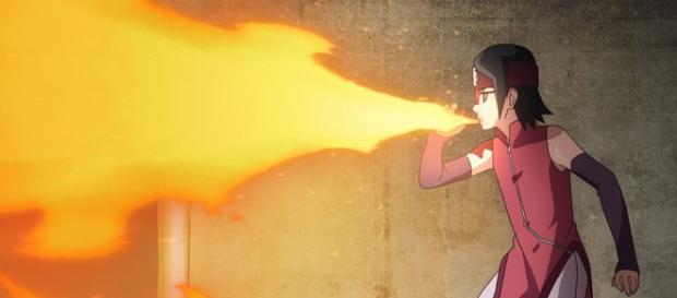 Boruto y Sarada pelean juntos contra Shinki en el episodio 61 Boruto y Sarada pelean juntos contra Shinki en el episodio 61