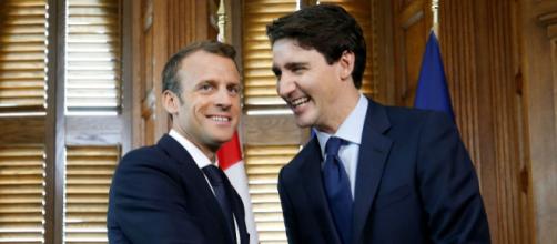 Le président français et le premier ministre américain se sont montrés unis contre la décision de Trump d'imposer des taxes à ses alliés