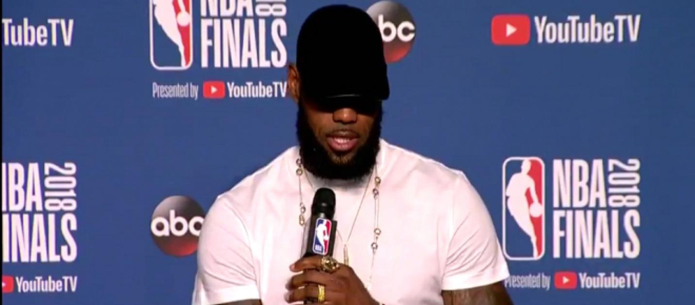 LeBron James says he played with a broken hand in the NBA Finals