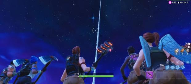 A screenshot of the rocket launch in 'Fortnite' - YouTube screencap/D A screenshot of the rocket launch in 'Fortnite' - YouTube screencap/D