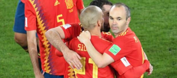 Andres Iniesta a dit adieu à la sélection nationale après la défaite contre la Russie. Andres Iniesta a dit adieu à la sélection nationale après la défaite contre la Russie.