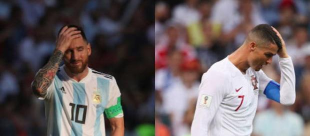 Campeões em série por clubes, Messi e Ronaldo lamentam a desclassificacão Campeões em série por clubes, Messi e Ronaldo lamentam a desclassificacão