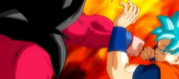 SSJ4 vs SSB: Der Kampf zwischen zwei verschiedenen Zeitlinien SSJ4 vs SSB: Der Kampf zwischen zwei verschiedenen Zeitlinien
