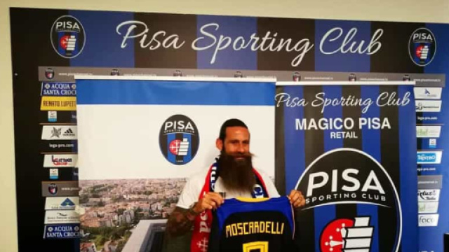 Pisa, entusiasmo alle stelle per Moscardelli