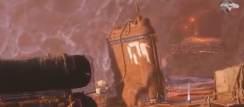 An area in the 'Forsaken' DLC called the Tangled Shores where a SIVA logo was spotted. [Image source: xHOUNDISHx/]