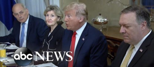 Trump at the Brussels meeting-Photo-( Image credit-abcnews/ youtube.com)
