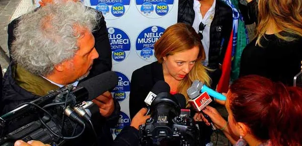 La leader di Fratelli d'Italia, Giorgia Meloni
