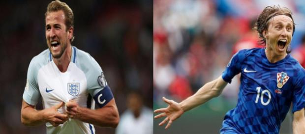 Harry Kane e Luka Modric são a esperança de Inglaterra e Croácia para chegar à final contra a França. Harry Kane e Luka Modric são a esperança de Inglaterra e Croácia para chegar à final contra a França.
