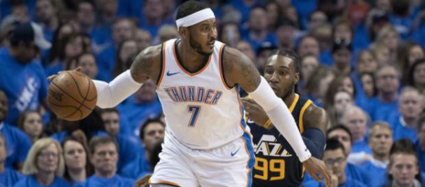 Carmelo Anthony, el alero del Thunder, podría recalar en Los Angeles Lakers (Rumores) Carmelo Anthony, el alero del Thunder, podría recalar en Los Angeles Lakers (Rumores)