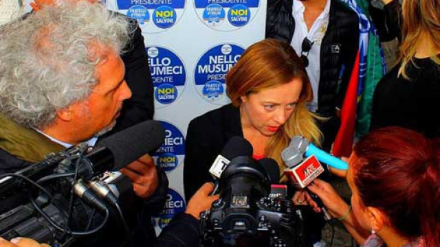 La leader di Fratelli d'Italia, Giorgia Meloni