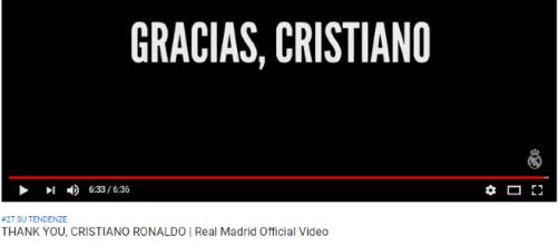 Il ideo commovente del Real Madrid per salutare Ronaldo