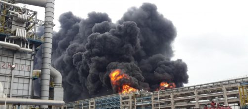 Esplosione di un impianto chimico nel Sichuan, in Cina.
