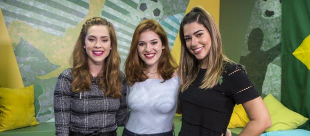 Sophia Abrahão, Ana Clara e Viviam no Vídeo Show Sophia Abrahão, Ana Clara e Viviam no Vídeo Show