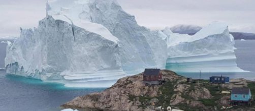 L'iceberg arenato nella Baia di Baffin, Groenlandia