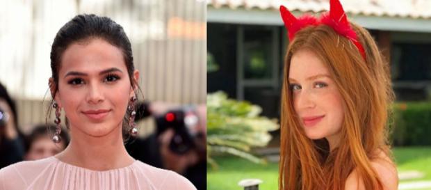 Bruna Marquezine e Marina (Reprodução) Bruna Marquezine e Marina (Reprodução)