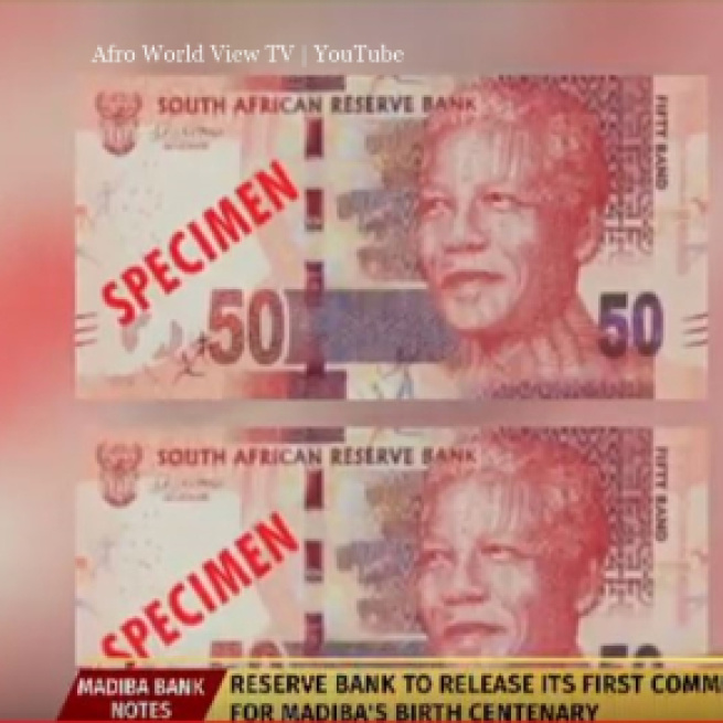 New Commemoratve nelson Mandela Notes are in circulation in South Africa - not collectables - image credit - Afro World View TV | YouTube