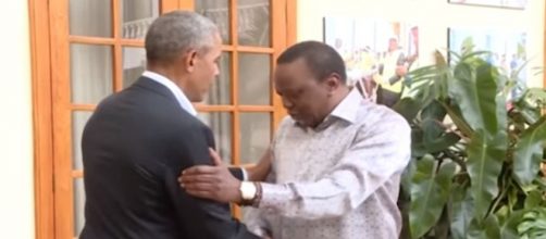Former president Barack Obama arrived in Kenya with little fanfare on Sunday- Image credit - Daily Mail | YouTube