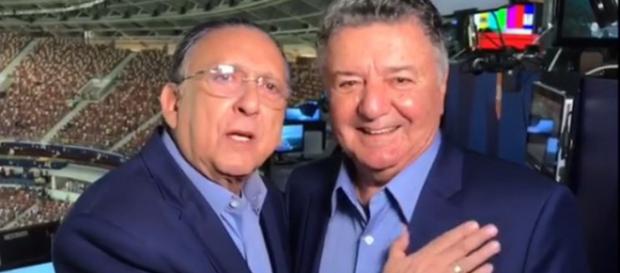 Galvão Bueno e Arnaldo Cezar Coelho (Foto: Reprodução/Instagram) Galvão Bueno e Arnaldo Cezar Coelho (Foto: Reprodução/Instagram)