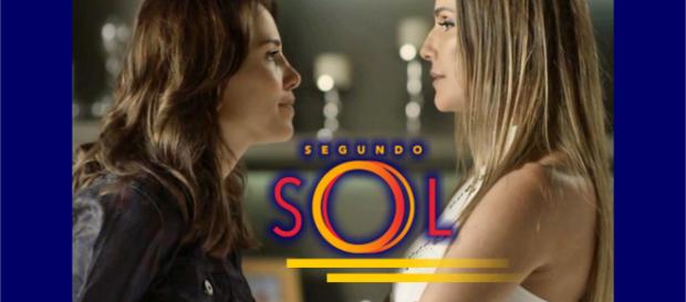 Rosa e Karola começam a discutir e partem para a briga Rosa e Karola começam a discutir e partem para a briga
