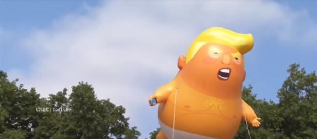 Trum Baby Balloon - Image credit - CNBC | YouTube Trum Baby Balloon - Image credit - CNBC | YouTube