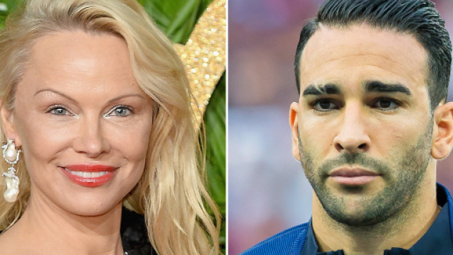 Pamela Anderson e il fidanzato Adil Rami, nazionale campione del mondo