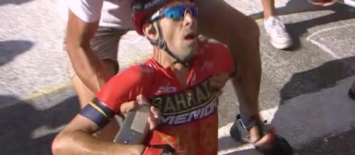 La caduta di Vincenzo Nibali al Tour de France 2018