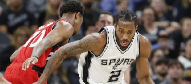 Kawhi Leonard and DeMar DeRozan exchanging teams? - (Image via Raptors Rupture/Youtube screencap) Kawhi Leonard and DeMar DeRozan exchanging teams? - (Image via Raptors Rupture/Youtube screencap)