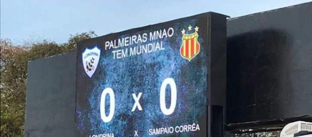 Provocação ocorreu no Estádio do Café Provocação ocorreu no Estádio do Café