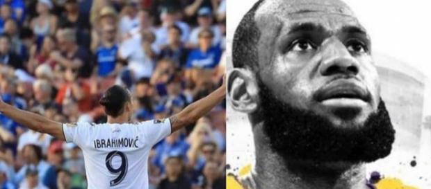 Zlatan Ibrahimovic le da la bienvenida a LeBron James en Los Ángeles Zlatan Ibrahimovic le da la bienvenida a LeBron James en Los Ángeles