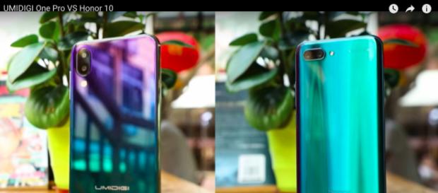 A side-by-side comparison between UMIDIGI One Pro and the Honor 10. YouTube/UMIDIGI A side-by-side comparison between UMIDIGI One Pro and the Honor 10. YouTube/UMIDIGI
