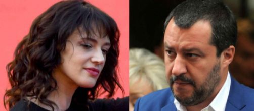 Asia Argento contro Matteo Salvini dopo la denuncia a Saviano