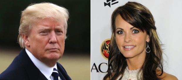Donald Trump wird mit Tonband-Aufnahmen konfrontiert. Es geht um Ex-Playboy Playmate Karen McDougal Donald Trump wird mit Tonband-Aufnahmen konfrontiert. Es geht um Ex-Playboy Playmate Karen McDougal