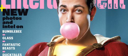 Zachary Levi nei panni di Shazam in copertina su Entertainment Weekly!