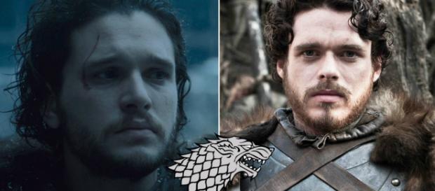 Jon Snow e seu irmão Robb Stark Jon Snow e seu irmão Robb Stark