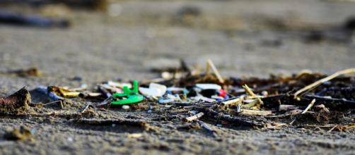 Plastic washing up on the coast daily (Image courtesy – Ocean Blue Project, Inc, Wikimedia Commons)