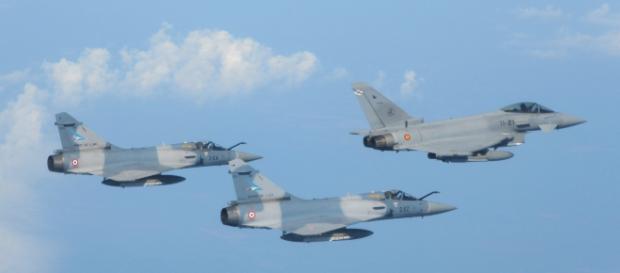 Eurofighter español con Mirage 2000 franceses los aviones protagonistas del incidente Eurofighter español con Mirage 2000 franceses los aviones protagonistas del incidente