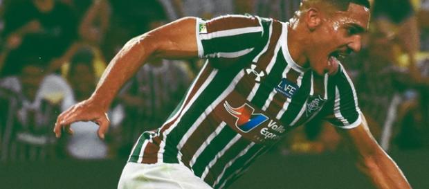 Gilberto marcou o gol do Fluminense Gilberto marcou o gol do Fluminense