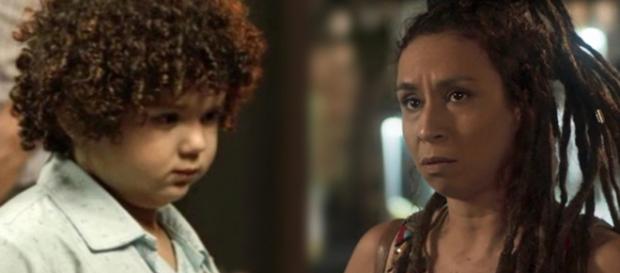 Gorete e o filho tem destinos traçados em Segundo Sol. (Foto: Divulgação TV Globo) Gorete e o filho tem destinos traçados em Segundo Sol. (Foto: Divulgação TV Globo)