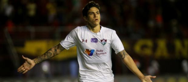 Pedro, artilheiro da competição, é uma das atrações de Palmeiras x Fluminense. Pedro, artilheiro da competição, é uma das atrações de Palmeiras x Fluminense.