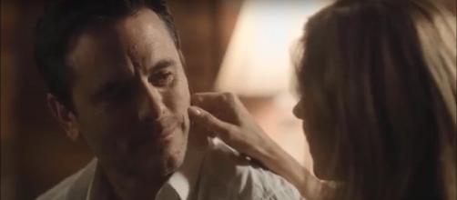 Deacon recalls a passionate honeymoon memory with Rayna in the 'Nashville' series finale. [Image Source: CMT - YouTube]