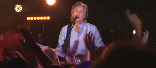 Paul McCartney wowed the crowd at The Cavern Club in Liverpool but warned them not to use their phones. [Image Straits Times/YouTube]
