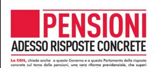 Pensioni, la CGIL torna a chiedere risposte concrete al Governo