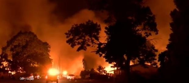 Little boy killed in fire with his sister and great-grandmother called his grandpa for help but died in Redding fire. Image credit - CNN YouTube Little boy killed in fire with his sister and great-grandmother called his grandpa for help but died in Redding fire. Image credit - CNN YouTube