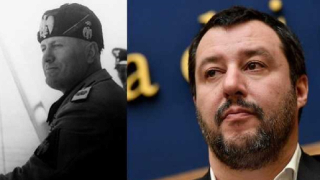 Matteo Salvini usa una frase di Mussolini il giorno della sua nascita
