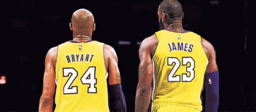 LeBron James and Kobe Bryant [Image by lakersalldayeveryday / Instagram]