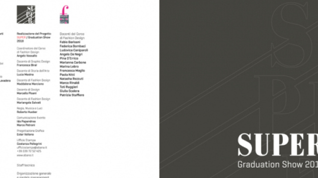 "Super - Graduation Show 2018" è il progetto dell'Accademia di Belle Arti di Napoli presentato ad Altaroma domenica 1 luglio ( foto: web )